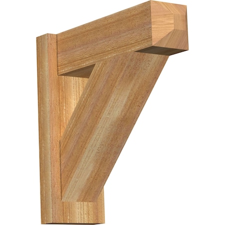 Ekena Millwork Traditional Rough Sawn Craftsman Outlooker, Western Red Cedar, 6"W x 18"D x 18"H OUT06X18X18TRA04RWR